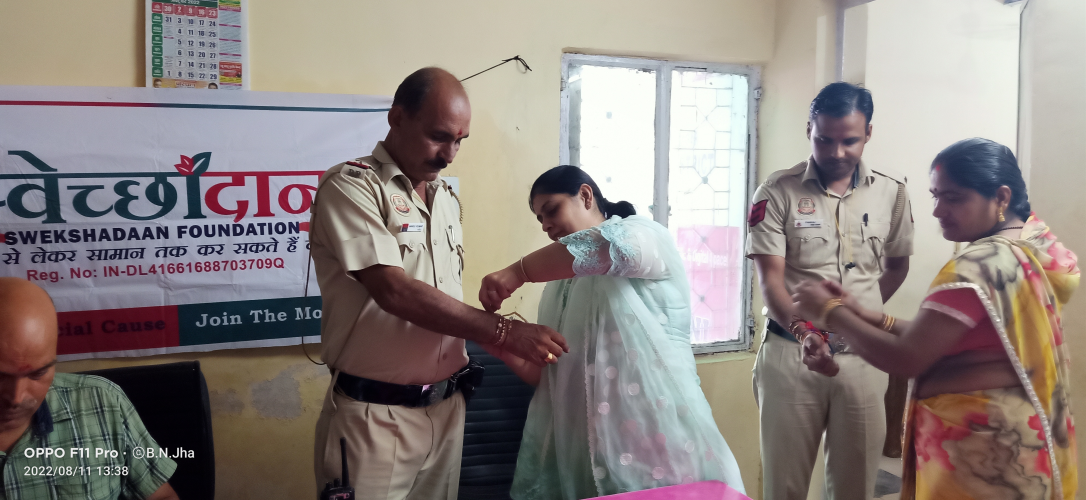 Raksha Bandhan Celebration with Delhi Police